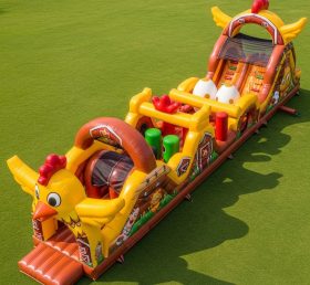T7-3739 Chicken Theme Inflatable Obstacl...