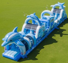T7-3774 Dolphin Theme Inflatable Obstacl...