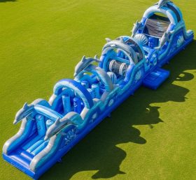 T7-3775 Dolphin Theme Inflatable Obstacl...