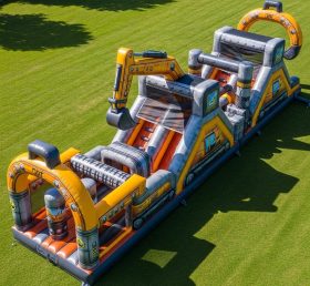 T7-3803 Excavator Theme Inflatable Obsta...