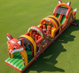 T7-3830 Fox Theme Inflatable Obstacle Co...