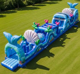 T7-3903 Mermaid Theme Inflatable Obstacl...