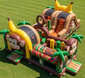 T7-3909 Monkey Theme Inflatable Obstacle...