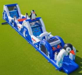 T7-3953 Penguin Theme Inflatable Obstacl...