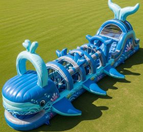 T7-4062 Whale Theme Inflatable Obstacle ...