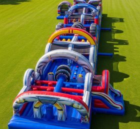 T7-4142 Cars Theme Inflatable Obstacle C...