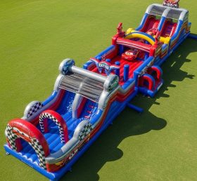T7-4143 Cars Theme Inflatable Obstacle C...