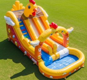 T8-5487 Chicken Theme Inflatable Water S...