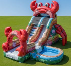 T8-5512 Crab Theme Inflatable Water Slid...