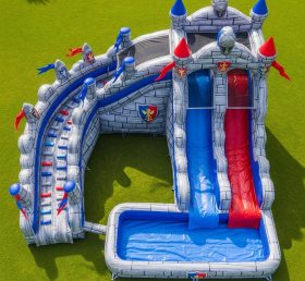 T8-5654 Knight Theme Inflatable Water Sl...