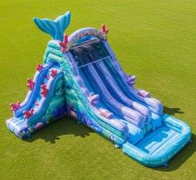 T8-5682 Mermaid Theme Inflatable Water S...