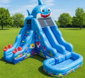 T8-7129 Baby Shark Theme Inflatable Wate...