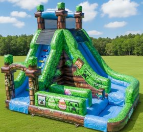 T8-7329 Minecraft Theme Inflatable Water...