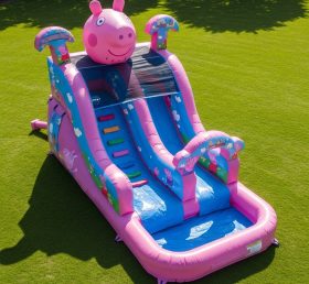 T8-7384 Peppa Pig Theme Inflatable Water...