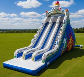 T8-7798 Olympics Theme Inflatable Slide
