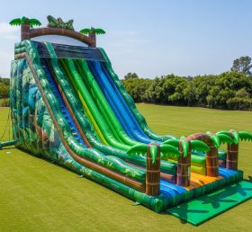 T8-8936 Jungle Theme Inflatable Dry Slid...