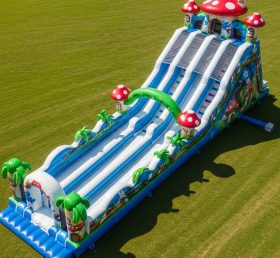 T8-8957 The Smurfs Mushroom Inflatable S...