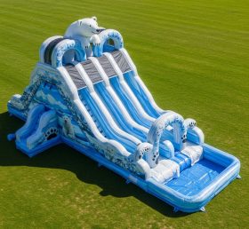 T8-9250 Polar Bear Inflatable Water Slid...