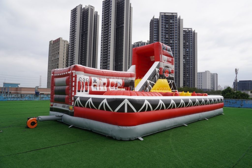 T2-8120 Fire Truck Inflatable Playground