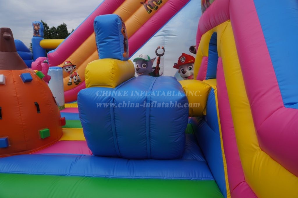T6-1159A Paw Patrol Theme Inflatable Park