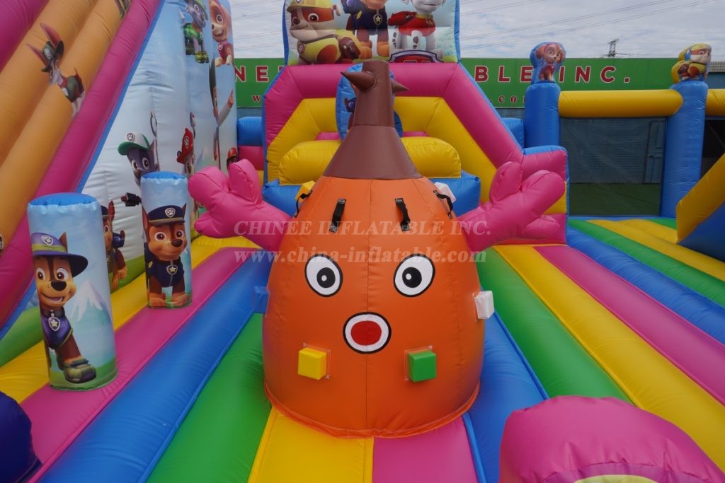 T6-1159A Paw Patrol Theme Inflatable Park