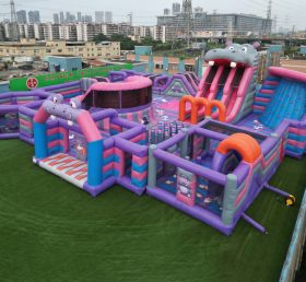 GF3-165 Hippo Theme Inflatable Park