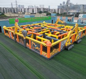 MAZE1-53 Excavator Theme Inflatable Maze