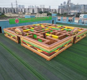 MAZE1-68 Hamburger Theme Inflatable Maze