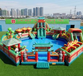 Pool3-797 Chinese Style Theme Pool Water...