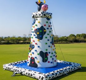 T11-4550 Cow Theme Inflatable Climbing W...