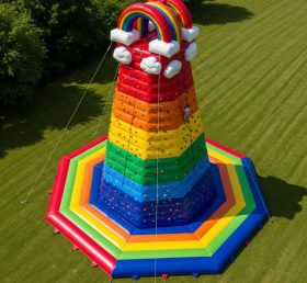 T11-4680 Rainbow Theme Inflatable Climbi...