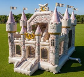 T2-8712 Weddings Theme Inflatable Castle...