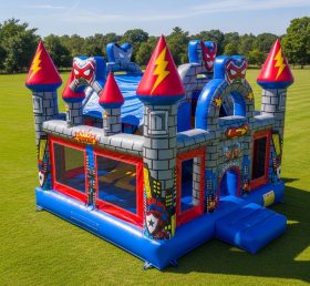 T5-2161 Superhero Theme Inflatable Castl...