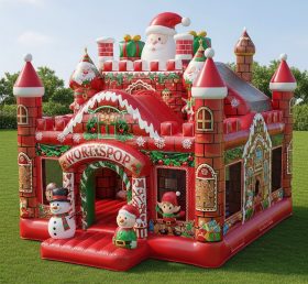 T5-2586 Christmas Theme Inflatable Castl...