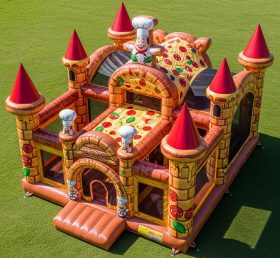 T5-3040 Pizza Theme Inflatable Castles