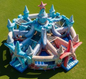 T5-3076 Starfish Theme Inflatable Castle...