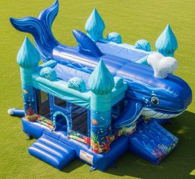 T5-3122 Whale Theme Inflatable Castles