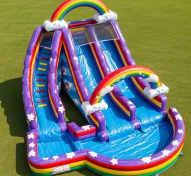 T8-9340 Rainbow Theme Inflatable Water S...
