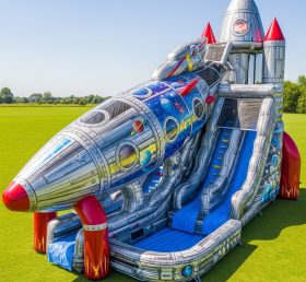 T8-9343 Rocket Theme Inflatable Water Sl...