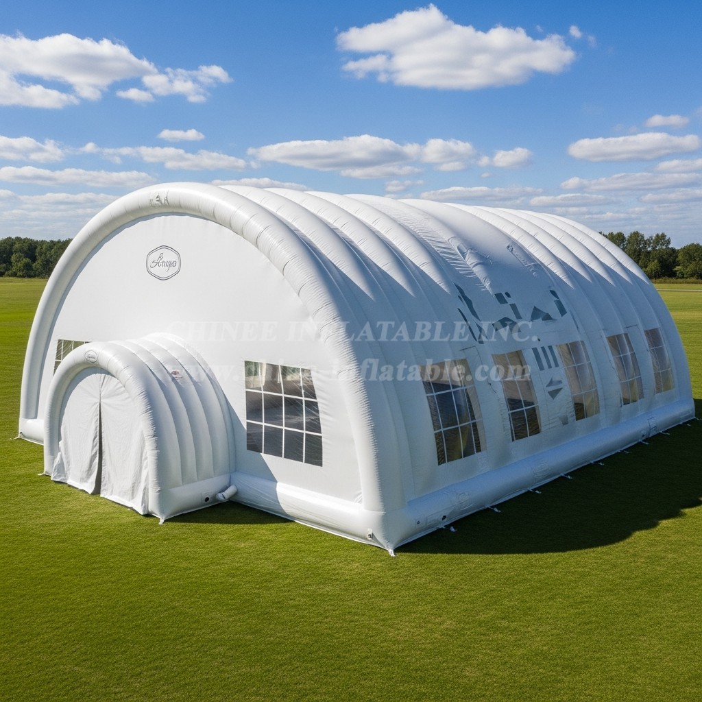 Tent1-6073 White Windowed Inflatable Tent