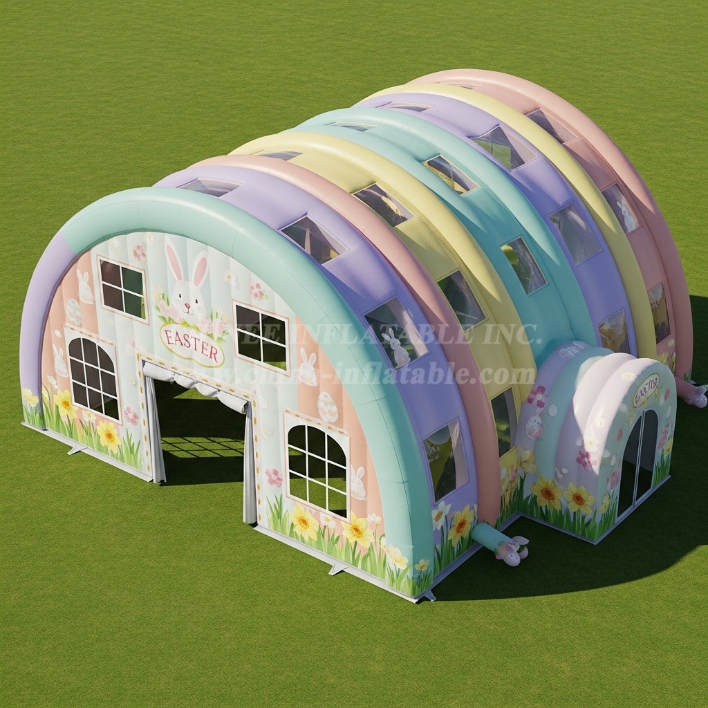 Tent1-6098 Easter Bunny Inflatable Tunnel Tent