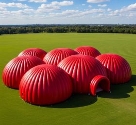 Tent1-6210 Giant Red Inflatable Dome