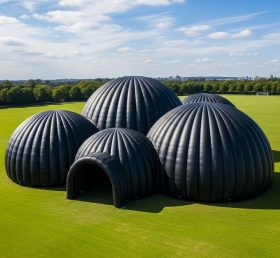Tent1-6227 Black Dome Cluster Inflatable...