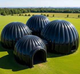 Tent1-6228 Black Dome Cluster Inflatable...