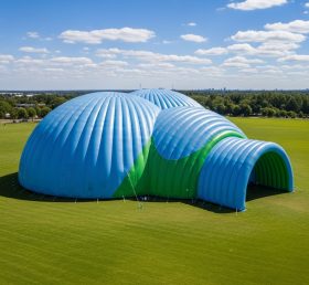Tent1-6277 Blue Bubble Park Inflatable D...