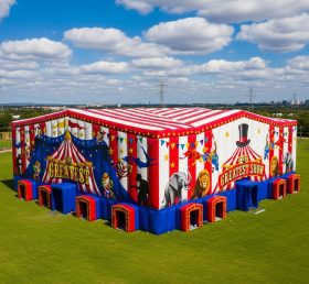 Tent1-6388 Circus Striped Inflatable Ten...