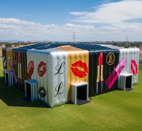 Tent1-6454 Matte Black Gold Lipstick Ten...