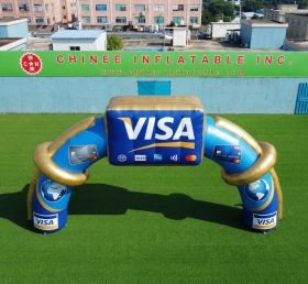 Arch3-184 Visa Advertising Inflatable Ar...