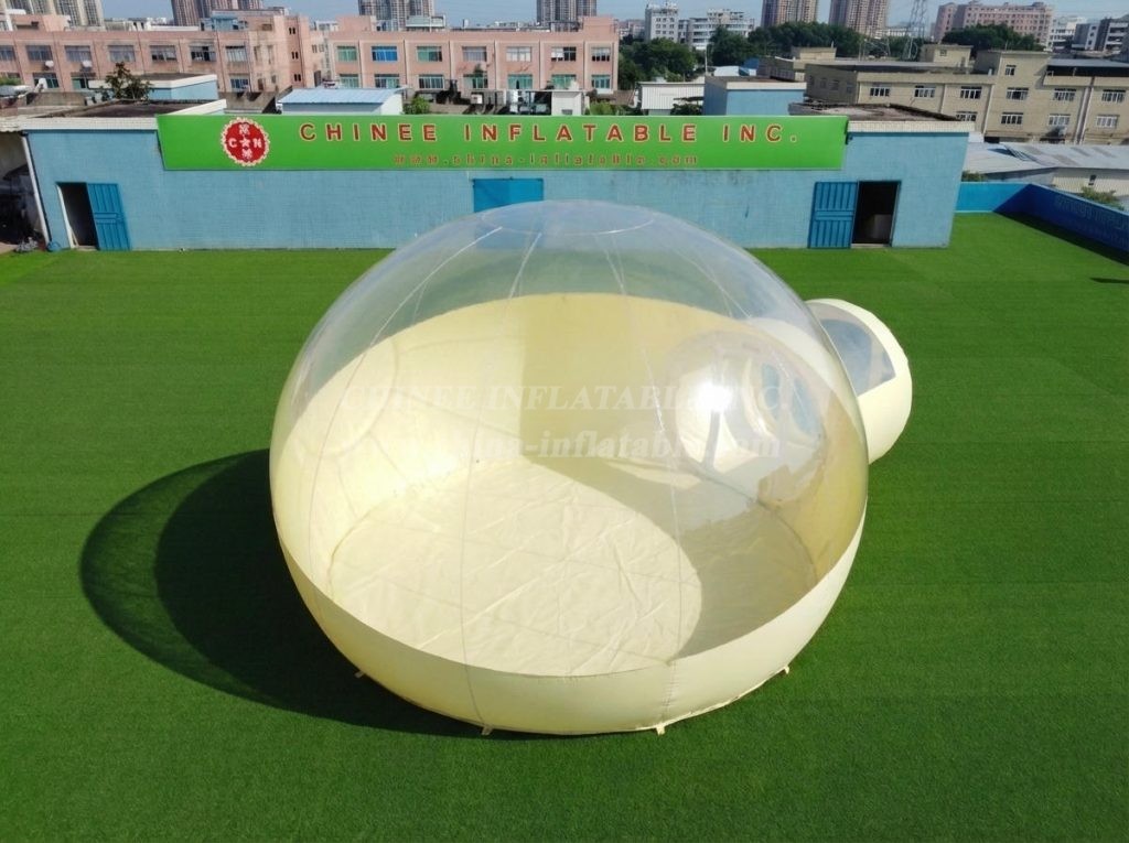 Tent1-5046J Pastel Yellow Inflatable Bubble Tent