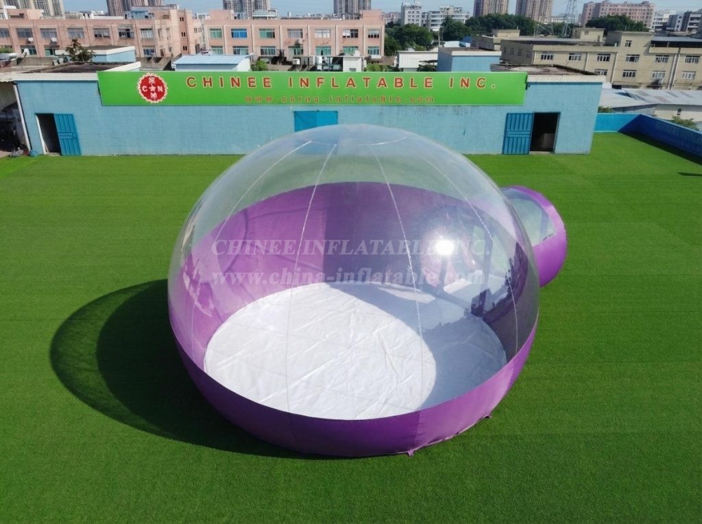 Tent1-5046L Purple Inflatable Bubble Tent